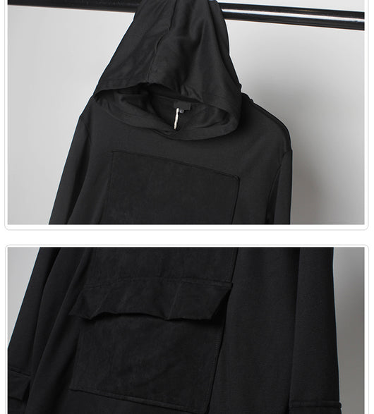 Sudadera con Capucha Oversize Retro de Personalidad Oscura para Hombre - Image 14