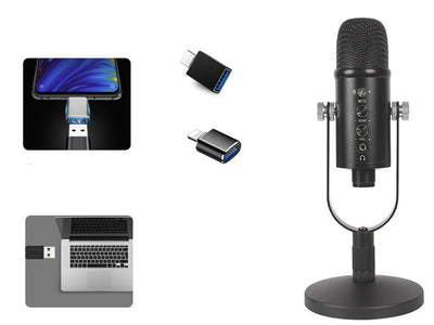 Micrófono Condensador USB para Streaming, Karaoke y Grabación Profesional - Image 3