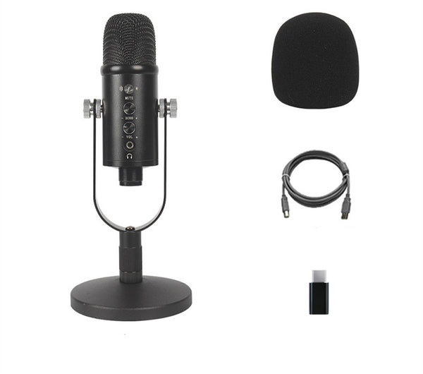 Micrófono Condensador USB para Streaming, Karaoke y Grabación Profesional