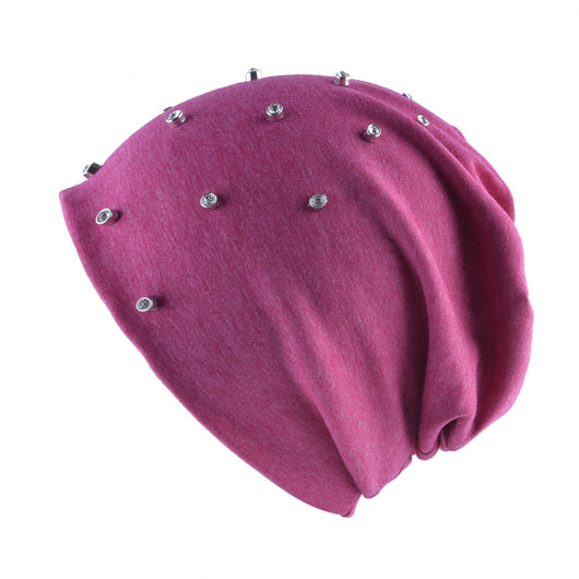 Gorra de Rhinestones con Remaches