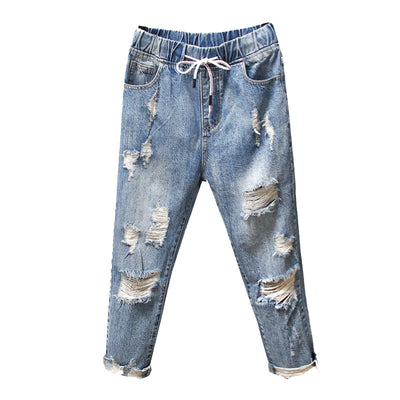 Pantalones Vaqueros Rotos Talla Grande para Mujer - Diseño Holgado y Moderno Talla XXL - Image 13