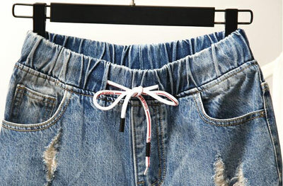 Pantalones Vaqueros Rotos Talla Grande para Mujer - Diseño Holgado y Moderno Talla XXL - Image 7