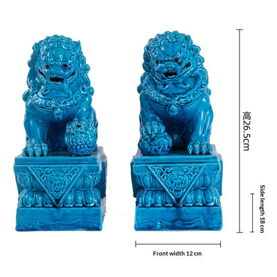 Ornamentos de León en Cerámica Refractaria para Feng Shui - Image 7