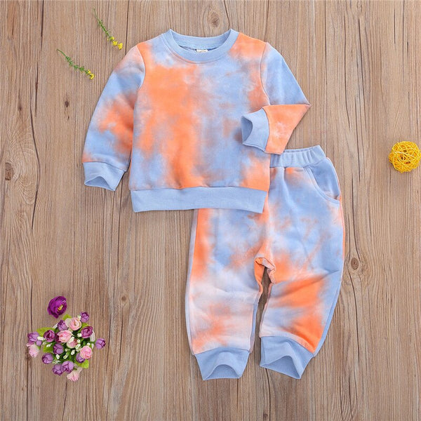 Conjunto Tie-Dye para Niños con Blusa Manga Larga