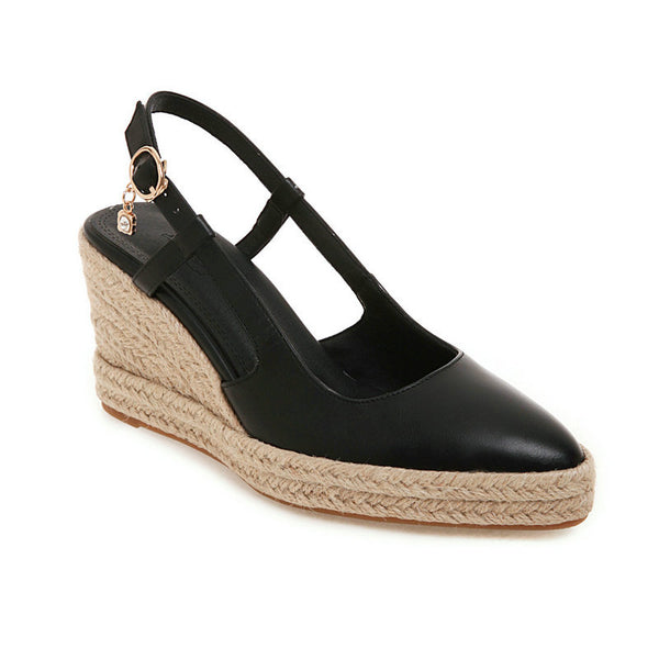 Tacones Altos Plataforma Gruesa Impermeables con Hebilla - Zapatos Elegantes para Mujer