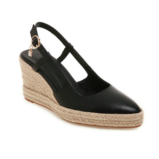 Tacones Altos Plataforma Gruesa Impermeables con Hebilla - Zapatos Elegantes para Mujer