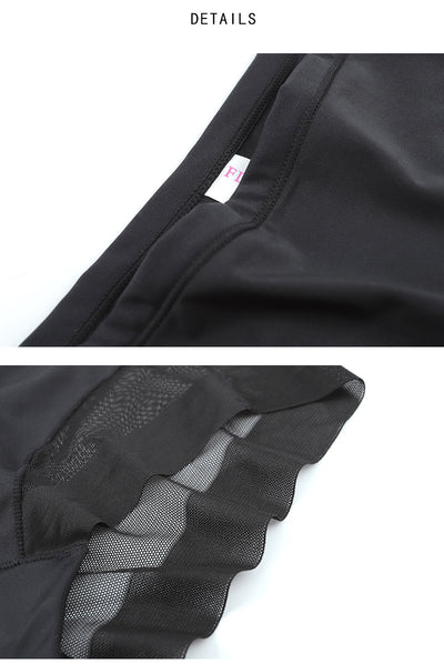 Pantalones Postparto de Cintura Alta con Costuras de Malla - Ropa Interior Respirable Ultrafina - Image 12
