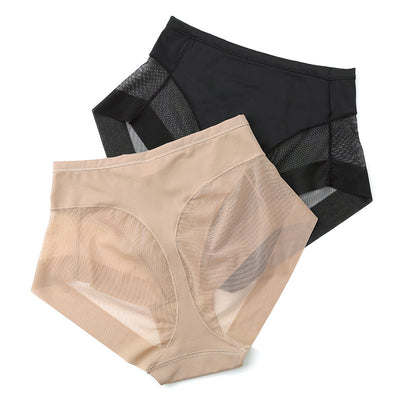 Pantalones Postparto de Cintura Alta con Costuras de Malla - Ropa Interior Respirable Ultrafina - Image 9
