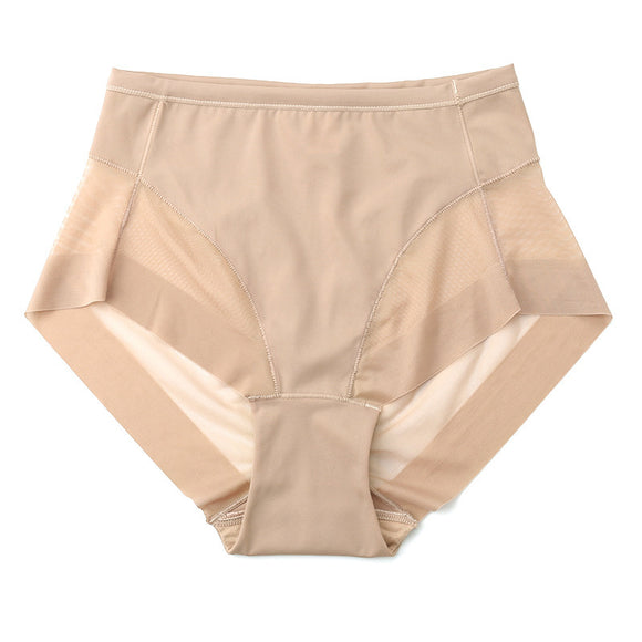 Pantalones Postparto de Cintura Alta con Costuras de Malla - Ropa Interior Respirable Ultrafina