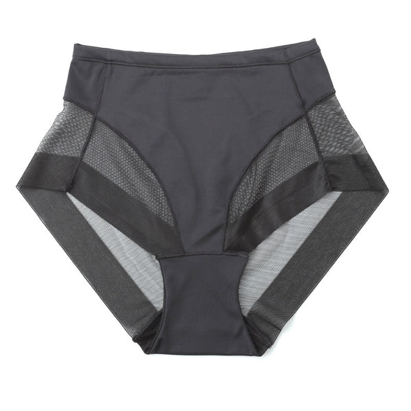 Pantalones Postparto de Cintura Alta con Costuras de Malla - Ropa Interior Respirable Ultrafina