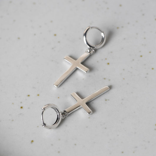 Aretes de Gancho Cruzado para Parejas - Accesorios de Moda Estudiante - Image 11
