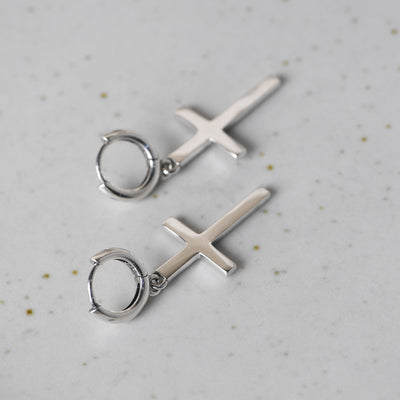 Aretes de Gancho Cruzado para Parejas - Accesorios de Moda Estudiante - Image 9