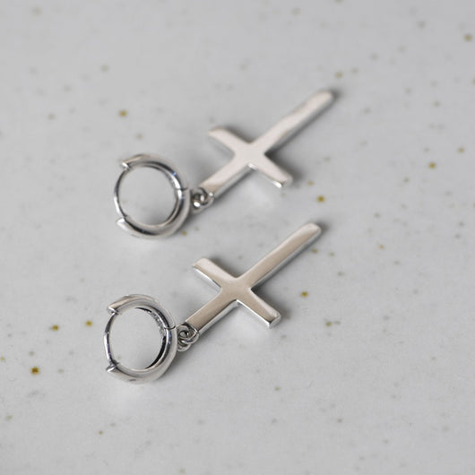 Aretes de Gancho Cruzado para Parejas - Accesorios de Moda Estudiante - Image 9