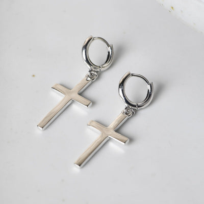 Aretes de Gancho Cruzado para Parejas - Accesorios de Moda Estudiante
