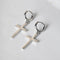 Aretes de Gancho Cruzado para Parejas - Accesorios de Moda Estudiante