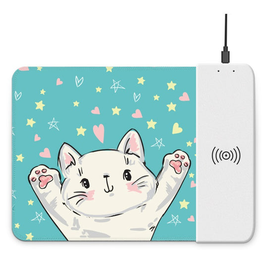 Mousepad con Carga Inalámbrica Diseño Kawaii