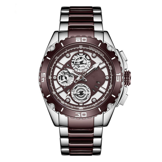 Reloj de Hombre Acero Inoxidable Resistente al Agua con Calendario - Image 6