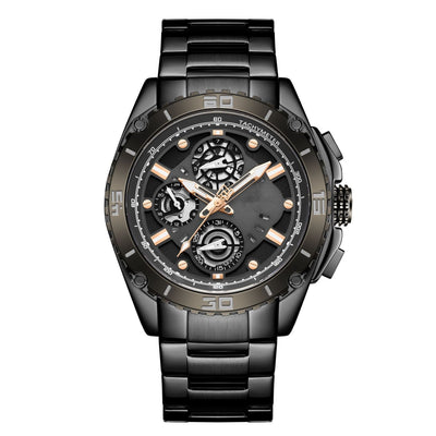Reloj de Hombre Acero Inoxidable Resistente al Agua con Calendario - Image 4