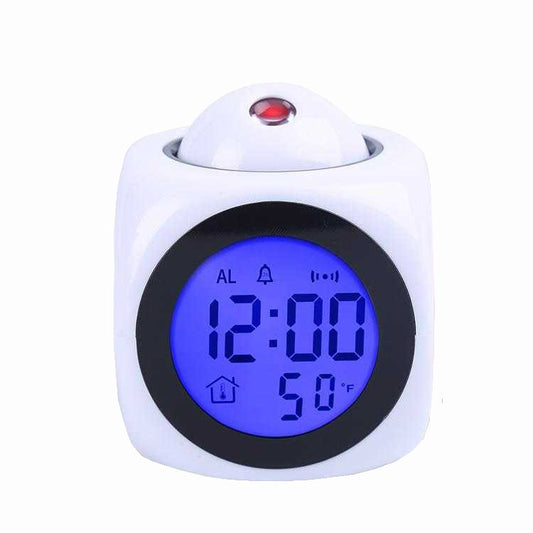 Reloj Despertador con Proyección LED y Reporte de Voz - Image 2