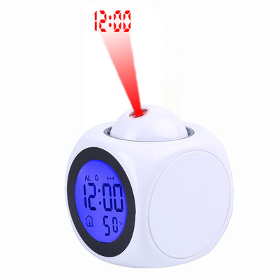 Reloj Despertador con Proyección LED y Reporte de Voz - Image 5
