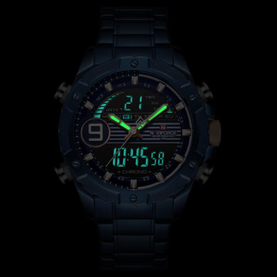Reloj Deportivo NAVIFORCE Dual Movement - Acero Inoxidable para Hombre - Image 8
