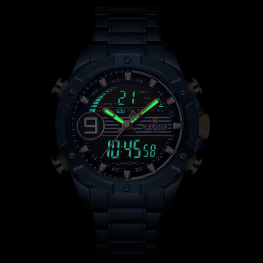 Reloj Deportivo NAVIFORCE Dual Movement - Acero Inoxidable para Hombre - Image 2