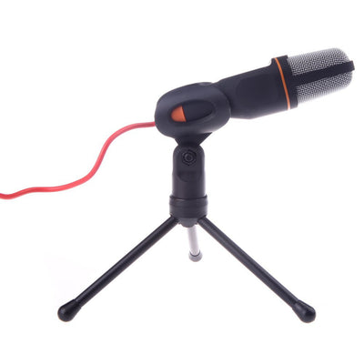Micrófono Alámbrico con Soporte Clip para PC - Chateo, Canto y Karaoke