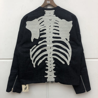 Chaqueta Retro Kapital Hirata Kazuhiro con Bordado de Esqueleto y Cierre en Costilla - Image 2
