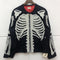 Chaqueta Retro Kapital Hirata Kazuhiro con Bordado de Esqueleto y Cierre en Costilla