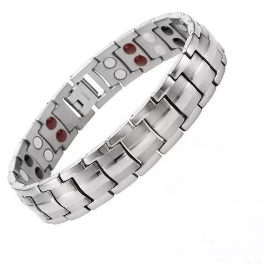 Pulsera Magnética de Aniones Doble Fila 15mm para Hombre - Image 12