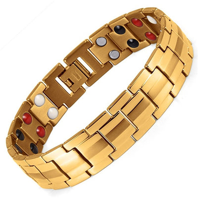 Pulsera Magnética de Aniones Doble Fila 15mm para Hombre - Image 16
