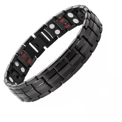 Pulsera Magnética de Aniones Doble Fila 15mm para Hombre - Image 5