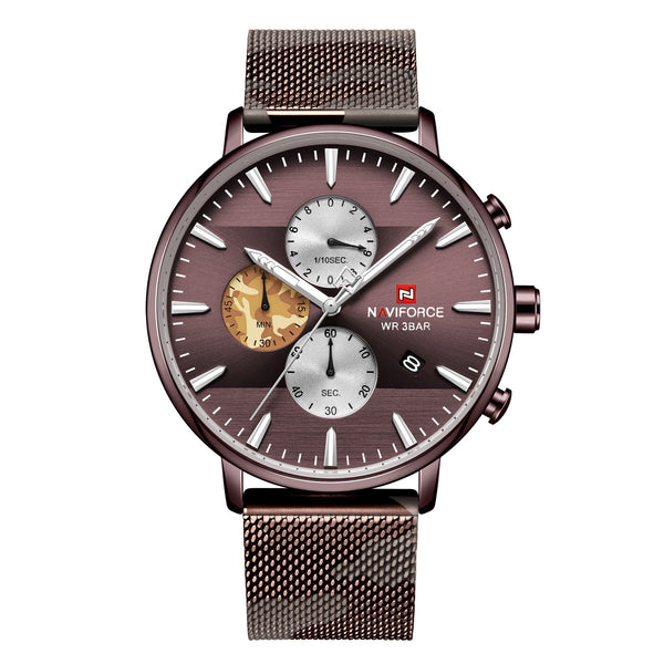Reloj Deportivo Hombre Malla Camuflaje - Cuarzo Resistente al Agua