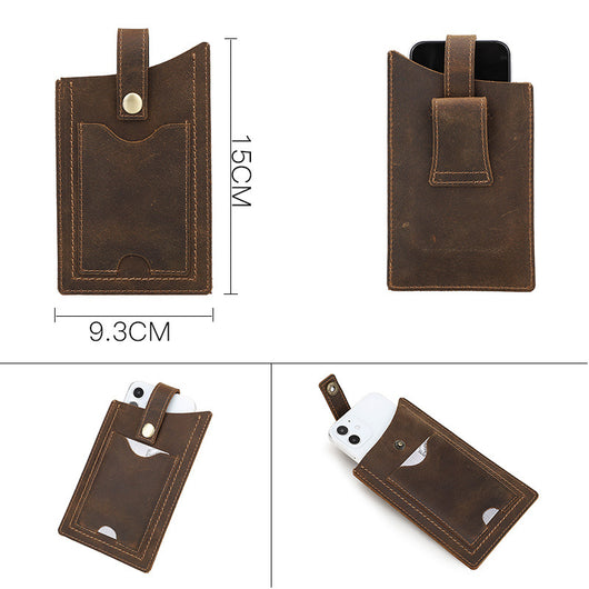 Funda de Cuero Protectora Compatible con iPhone 11, Huawei P30 P40 y Samsung 5.8" - Image 7