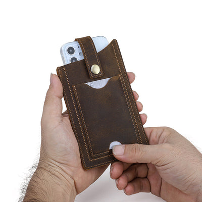 Funda de Cuero Protectora Compatible con iPhone 11, Huawei P30 P40 y Samsung 5.8" - Image 9