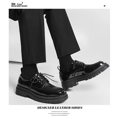 Zapatos de Cuero Japoneses para Hombre - Estilo Retro Verano con Aumenta Altura - Image 4