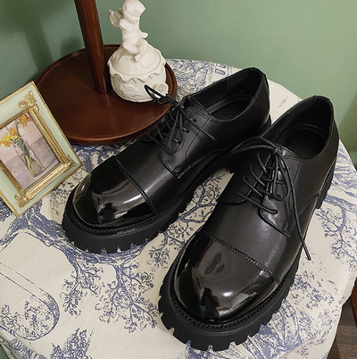 Zapatos de Cuero para Hombre Punta Redonda Estilo Británico Ejecutivo - Image 10