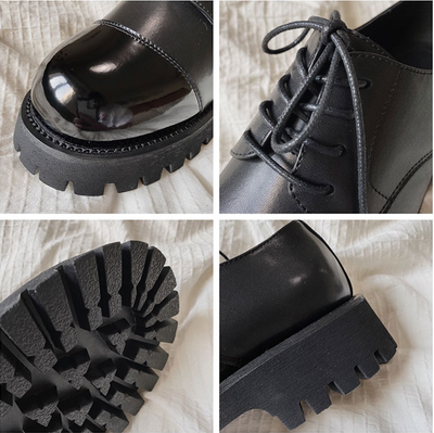 Zapatos de Cuero para Hombre Punta Redonda Estilo Británico Ejecutivo - Image 14