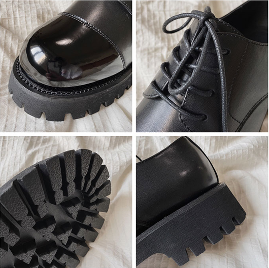 Zapatos de Cuero para Hombre Punta Redonda Estilo Británico Ejecutivo - Image 14