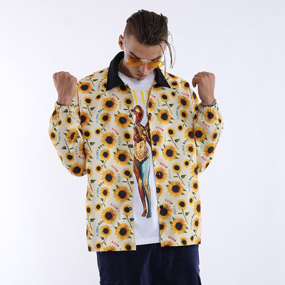 Chaqueta Casual para Hombre con Cuello Alto y Patrón de Alfabeto Inglés - Image 8