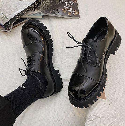 Zapatos de Cuero para Hombre Punta Redonda Estilo Británico Ejecutivo - Image 2