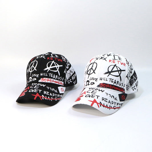 Gorra de Béisbol Hip Hop con Diseño Graffiti - Protección Solar Urbana