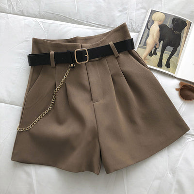 Traje Infantil Pantalón Ancho Retro Cintura Alta con Cadena