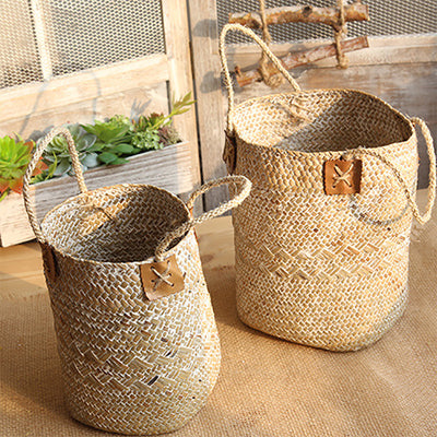 Macetas Tejidas de Fibra Natural Estilo Rústico para Plantas - Image 15