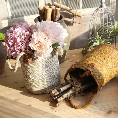 Macetas Tejidas de Fibra Natural Estilo Rústico para Plantas - Image 10