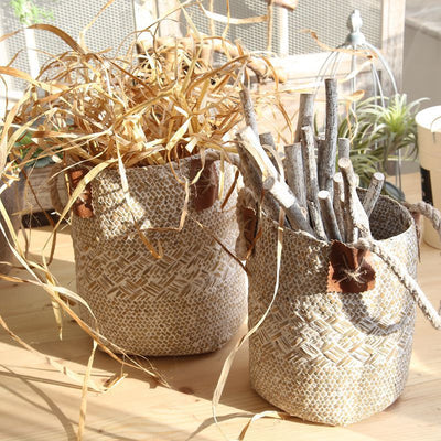 Macetas Tejidas de Fibra Natural Estilo Rústico para Plantas - Image 17