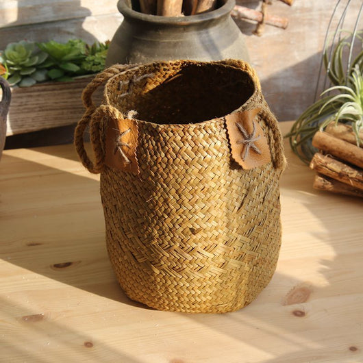 Macetas Tejidas de Fibra Natural Estilo Rústico para Plantas - Image 18