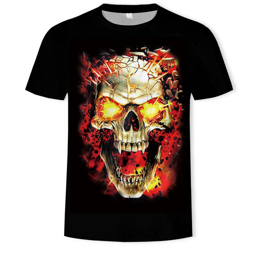 Camiseta Hombre Calavera 3D con Efecto Capas - Diseño Digital Moderno - Image 6