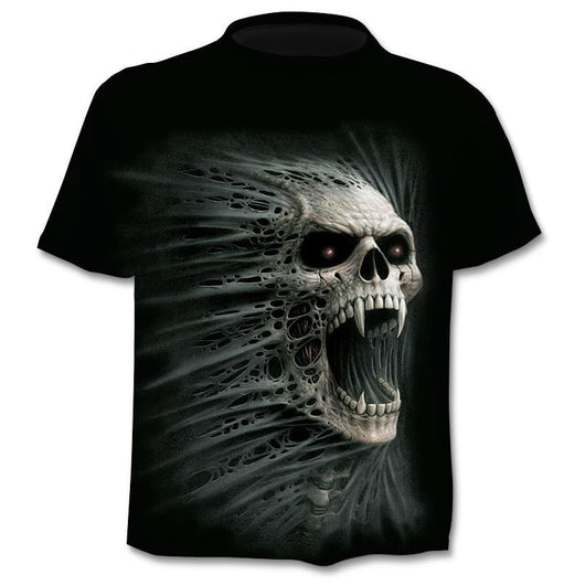 Camiseta Hombre Calavera 3D con Efecto Capas - Diseño Digital Moderno - Image 10