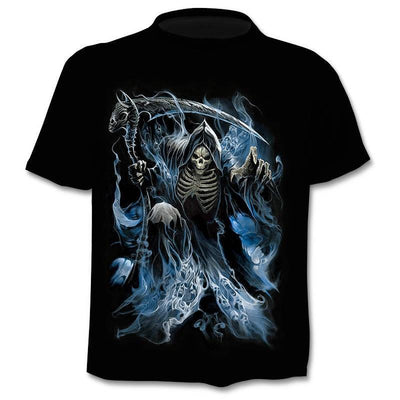 Camiseta Hombre Calavera 3D con Efecto Capas - Diseño Digital Moderno - Image 12